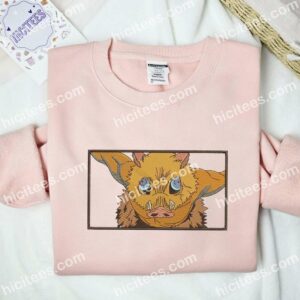 Inosuke Demon Slayer Anime Embroidered Shirt 5