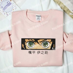 Inosuke Eyes Demon Slayer Anime Embroidered Shirt 2 Inosuke Eyes Demon Slayer Anime Embroidered Shirt 1