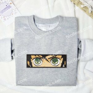 Inosuke Eyes Demon Slayer Anime Embroidered Shirt 1 Inosuke Eyes Demon Slayer Anime Embroidered Shirt 3 3
