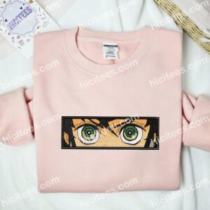 Inosuke Eyes Demon Slayer Anime Embroidered Shirt 2 Inosuke Eyes Demon Slayer Anime Embroidered Shirt 5