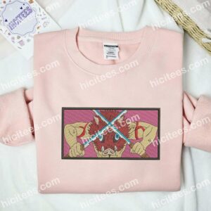 Inosuke Fighting Style Demon Slayer Anime Embroidered Shirt