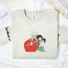 Inuyasha And Kagome InuYasha Anime Embroidered Shirt