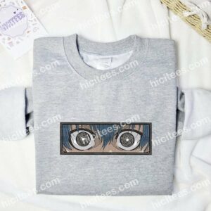 Isagi Yoichi Eyes Blue Lock Anime Embroidered Shirt 1 Isagi Yoichi Eyes Blue Lock Anime Embroidered Shirt 3