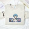 Rei Ayanami Neon Genesis Evangelion Anime Embroidered Shirt