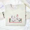 San and Wolf Mononoke Hime Anime Embroidered Shirt