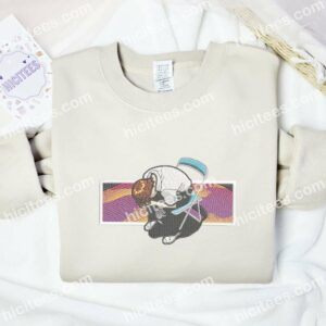 Shinji Ikari on Chair Neon Genesis Evangelion Anime Embroidered Shirt 1 Shinji Ikari on Chair Neon Genesis Evangelion Anime Embroidered Shirt 3