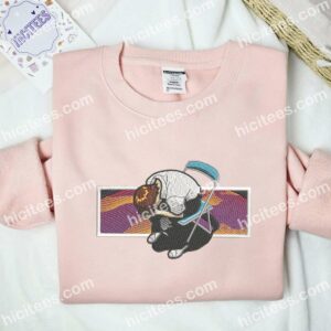 Shinji Ikari on Chair Neon Genesis Evangelion Anime Embroidered Shirt 2 Shinji Ikari on Chair Neon Genesis Evangelion Anime Embroidered Shirt