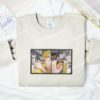 Jotaro Kujo And Dio Brando Half Face Jojo’s Bizzare Adventure Anime Embroidered Shirt