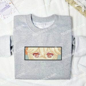 Kaedehara Kazuha Eyes Genshin Impact Anime Embroidered Shirt 1 Kaedehara Kazuha Eyes Genshin Impact Anime Embroidered Shirt 3