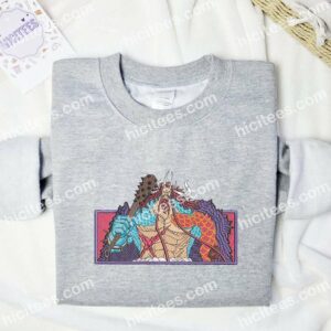 Kaido One Piece Anime Embroidered Shirt 1 Kaido One Piece Anime Embroidered Shirt 3