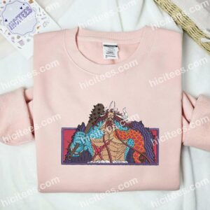Kaido One Piece Anime Embroidered Shirt 2 Kaido One Piece Anime Embroidered Shirt