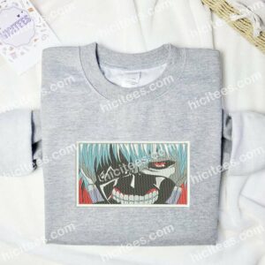 Kaneki Ken Face Tokyo Ghoul Anime Embroidered Shirt 1 Kaneki Ken Face Tokyo Ghoul Anime Embroidered Shirt 3 1
