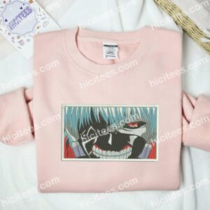 Kaneki Ken Face Tokyo Ghoul Anime Embroidered Shirt 2 Kaneki Ken Face Tokyo Ghoul Anime Embroidered Shirt 1