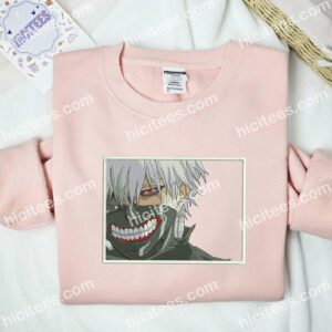 Kaneki Ken Face Tokyo Ghoul Anime Embroidered Shirt 2 Kaneki Ken Face Tokyo Ghoul Anime Embroidered Shirt 4
