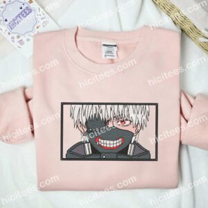 Kaneki Ken Face Tokyo Ghoul Anime Embroidered Shirt 2 Kaneki Ken Face Tokyo Ghoul Anime Embroidered Shirt 5