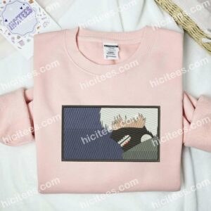 Kaneki Ken Side Face Tokyo Ghoul Anime Embroidered Shirt