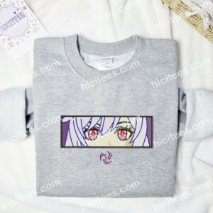 Keqing Eyes Genshin Impact Anime Embroidered Shirt 3