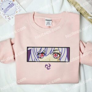 Keqing Eyes Genshin Impact Anime Embroidered Shirt