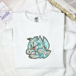 Blue-Eyes Toon Dragon Yu-Gi-Oh Anime Embroidered Shirt 1 Blue Eyes Toon Dragon Yu Gi Oh Anime Embroidered Shirt 3