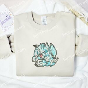 Blue-Eyes Toon Dragon Yu-Gi-Oh Anime Embroidered Shirt 2 Blue Eyes Toon Dragon Yu Gi Oh Anime Embroidered Shirt