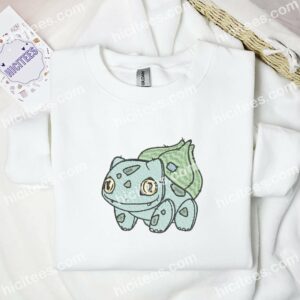 Bulbasaur Pokemon Anime Embroidered Shirt 1 Bulbasaur Pokemon Anime Embroidered Shirt 3 1