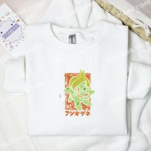 Bulbasaur Pokemon Anime Embroidered Shirt 1 Bulbasaur Pokemon Anime Embroidered Shirt 3 4