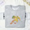 Charizard Breathing Fire Pokemon Anime Embroidered Shirt