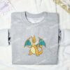 Charizard Pokemon Anime Embroidered Shirt