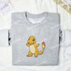 Charmander Pokemon Anime Embroidered Shirt