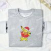 Pikachu Christmas Pokemon Anime Embroidered Shirt