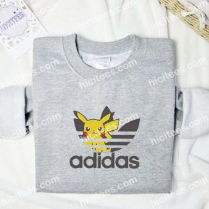 Pikachu Pokemon Anime Embroidered Shirt 2 Pikachu Pokemon Anime Embroidered Shirt
