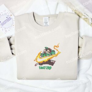 Tanjiro Demon Slayer Anime Embroidered Shirt 1