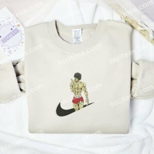 Baki Hanma Baki The Grappler Anime Embroidered Shirt 2 Baki Hanma Baki The Grappler Anime Embroidered Shirt