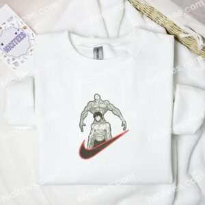 Baki Hanma No Face Baki The Grappler Anime Embroidered Shirt 1 Baki Hanma No Face Baki The Grappler Anime Embroidered Shirt 3
