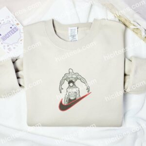 Baki Hanma No Face Baki The Grappler Anime Embroidered Shirt 2 Baki Hanma No Face Baki The Grappler Anime Embroidered Shirt