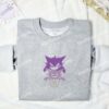Gengar Gastly Haunter Pokemon Anime Embroidered Shirt