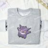 Gengar Pokemon Anime Embroidered Shirt