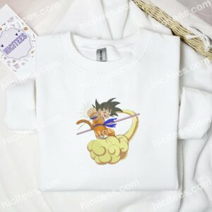 Goku Kid Dragon Ball Anime Embroidered Shirt 1 Goku Kid Dragon Ball Anime Embroidered Shirt 3 3
