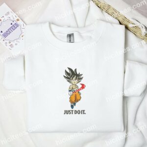 Goku Kid Dragon Ball Anime Embroidered Shirt 1 Goku Kid Dragon Ball Anime Embroidered Shirt 3 4