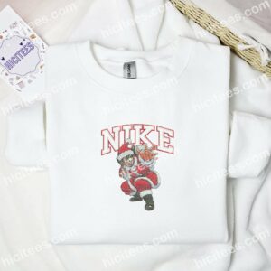 Goku Santa Xmas Dragon Ball Anime Embroidered Shirt 1 Goku Santa Xmas Dragon Ball Anime Embroidered Shirt 3