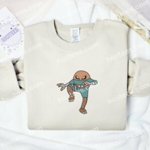 Hitmonlee Pokemon Anime Embroidered Shirt 2 Hitmonlee Pokemon Anime Embroidered Shirt
