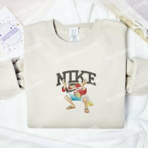 Luffy One Piece Anime Embroidered Shirt 2 Luffy One Piece Anime Embroidered Shirt 6