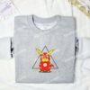 Pikachu Cosplay Flash Pokemon Anime Embroidered Shirt