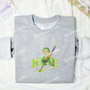 Zoro One Piece Anime Embroidered Shirt 3