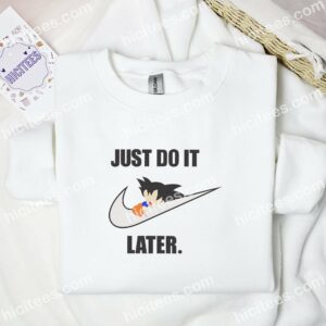 Goku Kid Sleeping Dragon Ball Anime Embroidered Shirt 1 Goku Kid Sleeping Dragon Ball Anime Embroidered Shirt 3