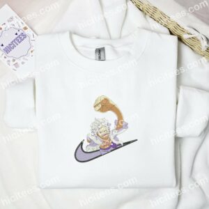 Luffy Gear 5 One Piece Anime Embroidered Shirt 1 Luffy Gear 5 One Piece Anime Embroidered Shirt 3 2