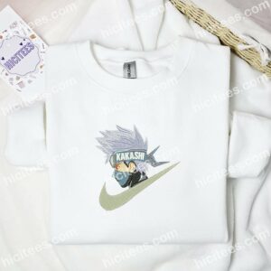 Kakashi Side Face Naruto Anime Embroidered Shirt 1 Kakashi Side Face Naruto Anime Embroidered Shirt 3