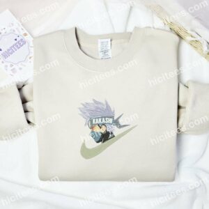 Kakashi Side Face Naruto Anime Embroidered Shirt 2 Kakashi Side Face Naruto Anime Embroidered Shirt