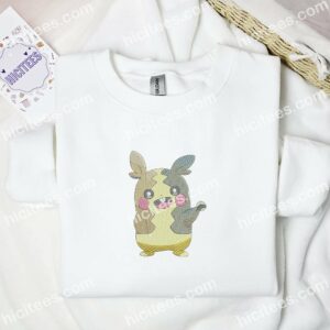 Morpeko Pokemon Anime Embroidered Shirt 1 Morpeko Pokemon Anime Embroidered Shirt 3