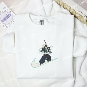 Muichirou Demon Slayer Anime Embroidered Shirt 3